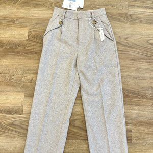 Petite Studio Warm Wool Pants XXS (24") - Beige